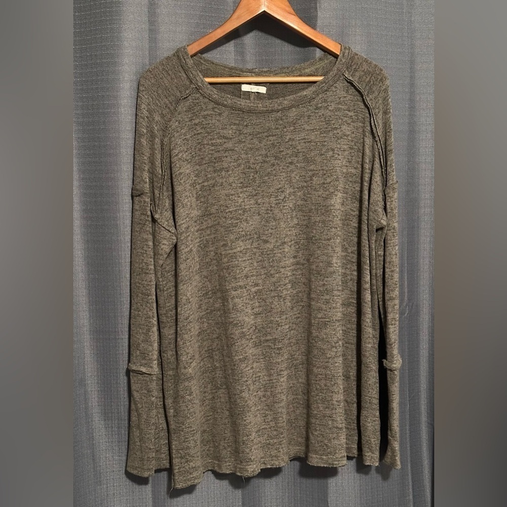 Easel Long Sleeve Oversized Sweater